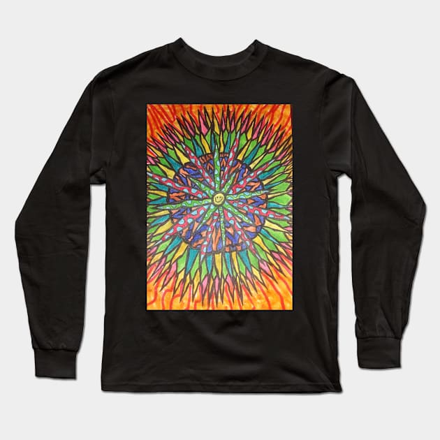 Tye dye Long Sleeve T-Shirt by JJs art 